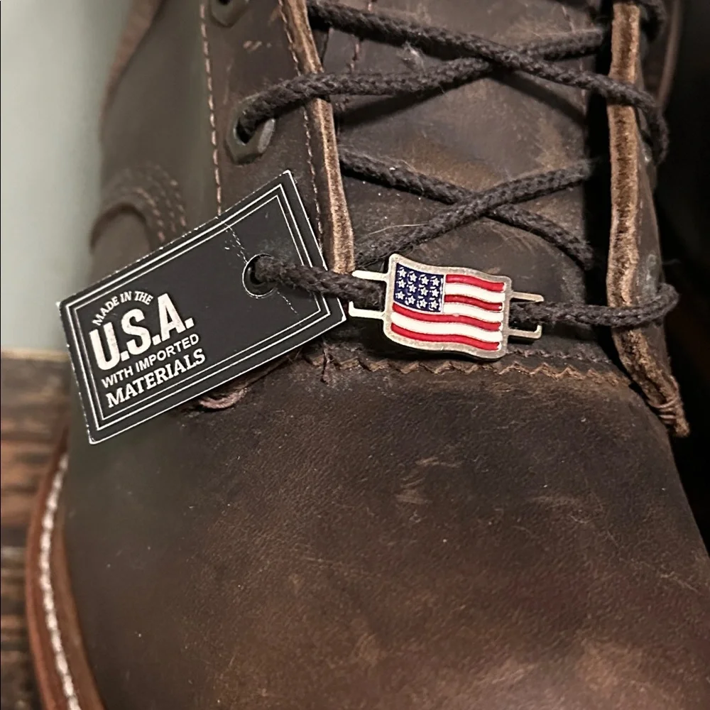 Chippewa Brown Leather Men's Work Boots